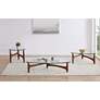 5_Ledell 52 1/4" Wide Walnut Ash Wood and Glass Modern Coffee Table more views