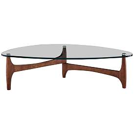 Image2 of Ledell 52 1/4" Wide Walnut Ash Wood Coffee Table