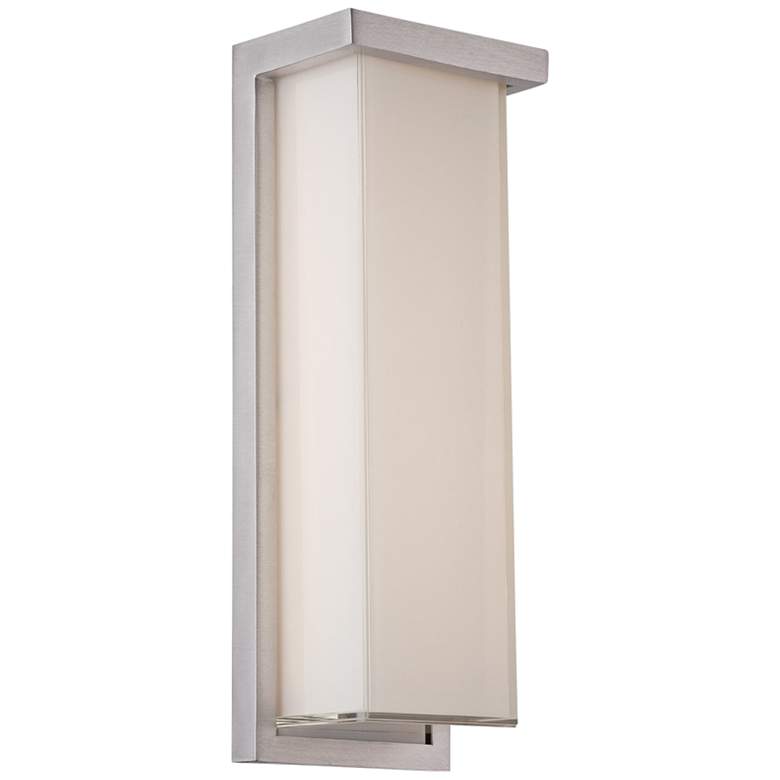 Image 2 Ledge 14 inch High Brushed Aluminum LED Outdoor Wall Light