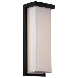 Ledge 14&quot;H x 5&quot;W 1-Light Outdoor Wall Light in Black