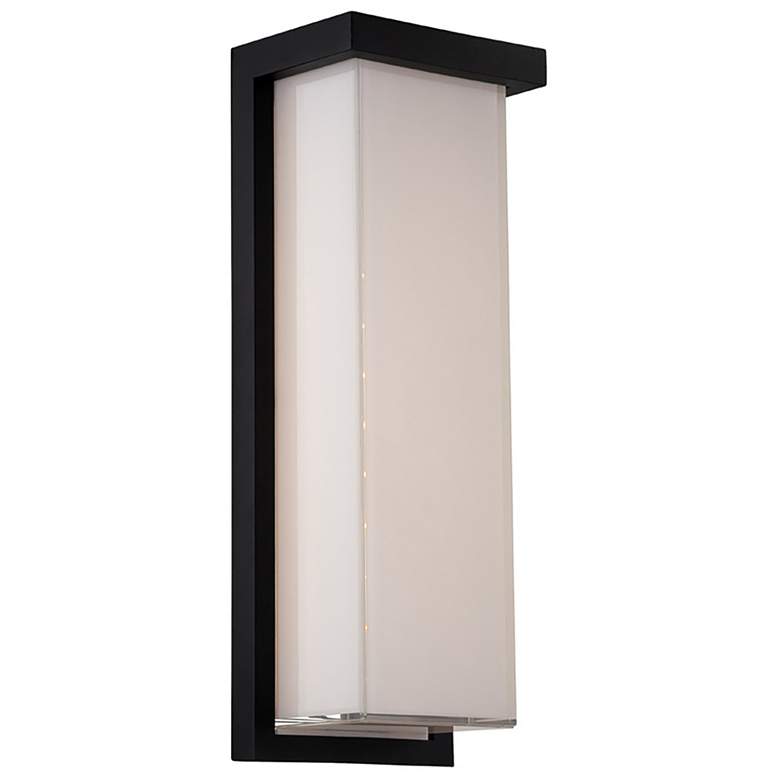 Image 1 Ledge 14 inchH x 5 inchW 1-Light Outdoor Wall Light in Black