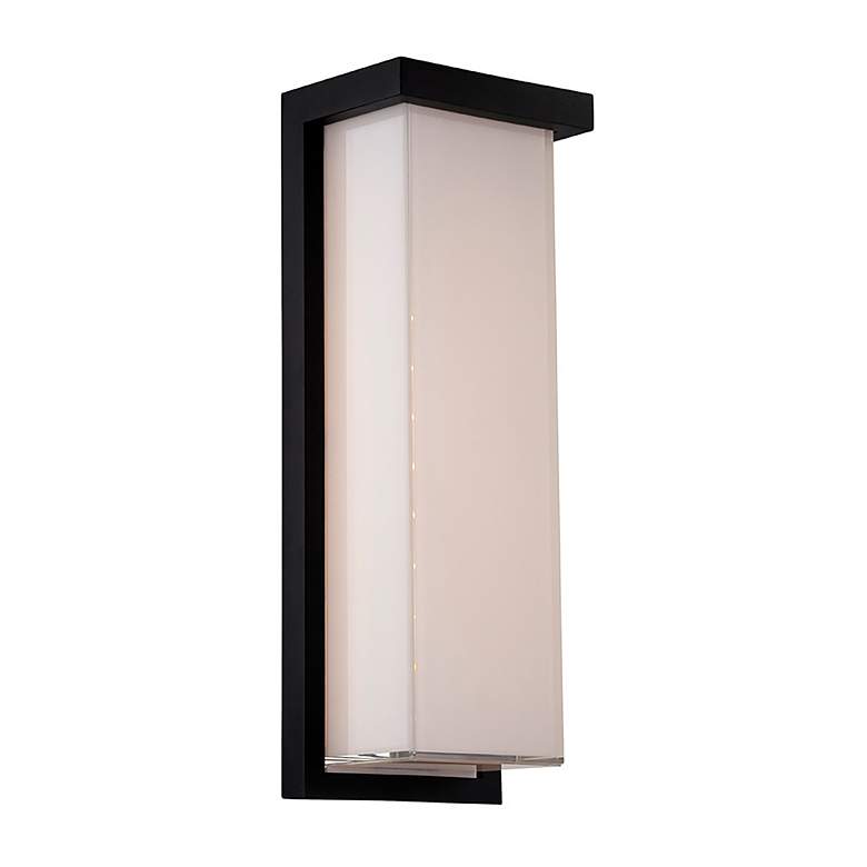 Image 1 Ledge 14"H x 5"W 1-Light Outdoor Wall Light in Black