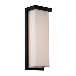 Ledge 14"H x 5"W 1-Light Outdoor Wall Light in Black