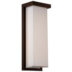Ledge 14&quot;H x 5&quot;W 1-Light Outdoor Wall Light in Bronze