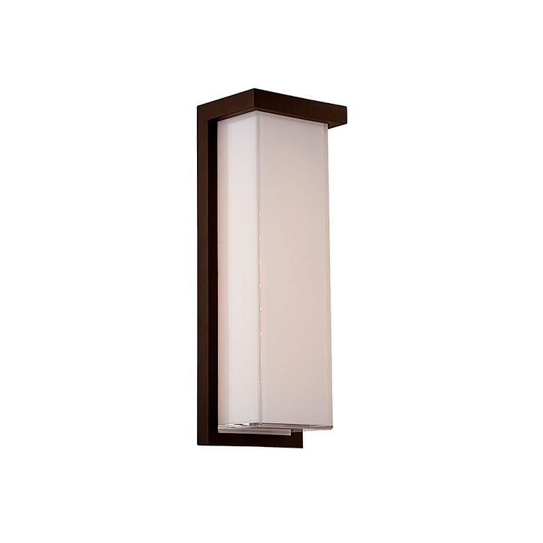 Image 1 Ledge 14 inchH x 5 inchW 1-Light Outdoor Wall Light in Bronze