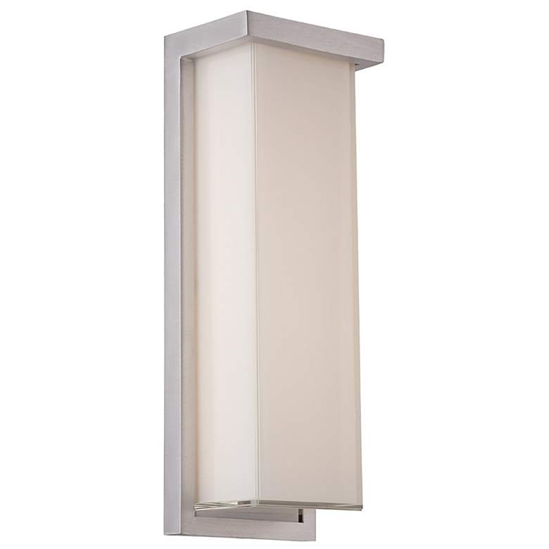 Image 1 Ledge 14 inchH x 5 inchW 1-Light Outdoor Wall Light in Brushed Aluminum