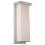 Ledge 14"H x 5"W 1-Light Outdoor Wall Light in Brushed Aluminum