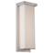 Ledge 14"H x 5"W 1-Light Outdoor Wall Light in Brushed Aluminum