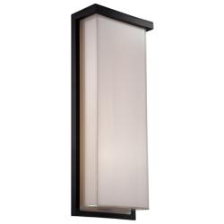 Ledge 20&quot;H x 8&quot;W 1-Light Outdoor Wall Light in Black
