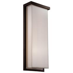 Ledge 20&quot;H x 8&quot;W 1-Light Outdoor Wall Light in Bronze