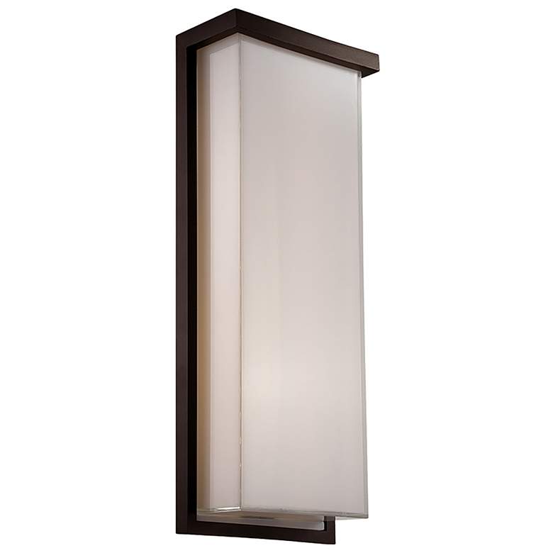 Image 1 Ledge 20 inchH x 8 inchW 1-Light Outdoor Wall Light in Bronze
