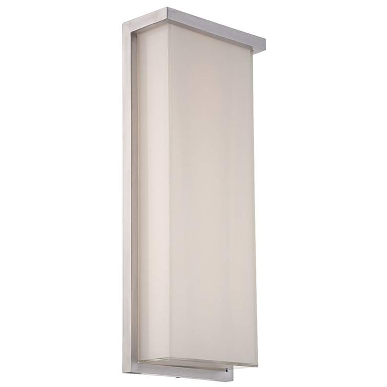 Image 1 Ledge 20 inchH x 8 inchW 1-Light Outdoor Wall Light in Brushed Aluminum