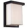 Thumbnail1 of Ledge 8"H x 6"W 1-Light Outdoor Wall Light in Black