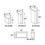 Thumbnail2 of Ledge 8"H x 6"W 1-Light Outdoor Wall Light in Black more views
