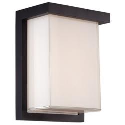 Ledge 8&quot;H x 6&quot;W 1-Light Outdoor Wall Light in Black
