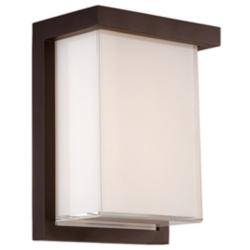 Ledge 8&quot;H x 6&quot;W 1-Light Outdoor Wall Light in Bronze