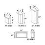 Thumbnail2 of Ledge 8"H x 6"W 1-Light Outdoor Wall Light in Bronze more views