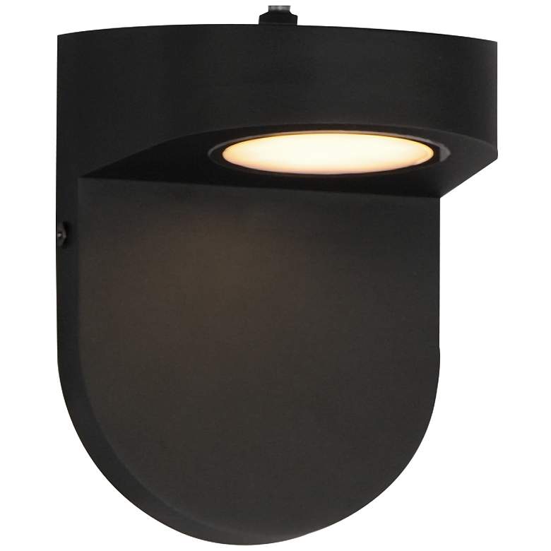 Image 1 Ledge LED Outdoor Wall Sconce w/ Photocell Black