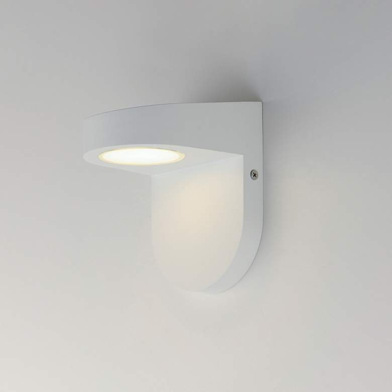Image 4 Ledge LED Outdoor Wall Sconce White more views