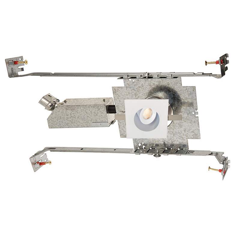Image 1 LEDme 1" Square White Mini Adjustable Complete Recessed Kit