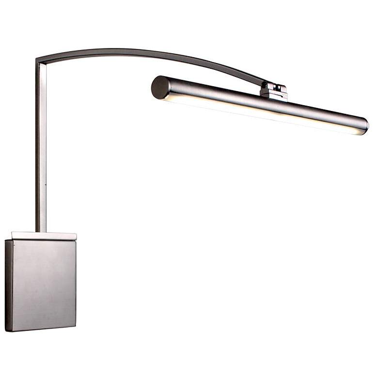 Image 1 LEDme Vibe 15"W Brushed Nickel Direct Wire LED Picture Light