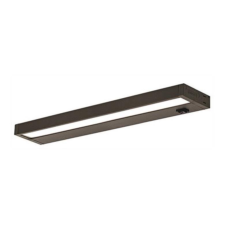 Image 1 Ledur 22 1/4 inchW Bronze 3000K LED Edge-Lit Under Cabinet Light