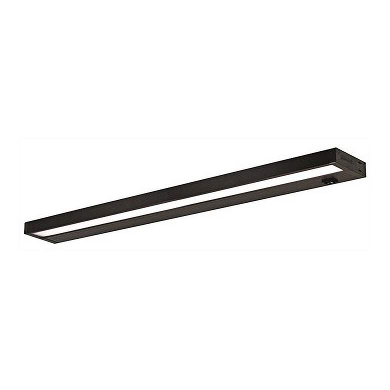 Image 1 Ledur 32 3/4 inchW Bronze 3000K LED Edge-Lit Under Cabinet Light