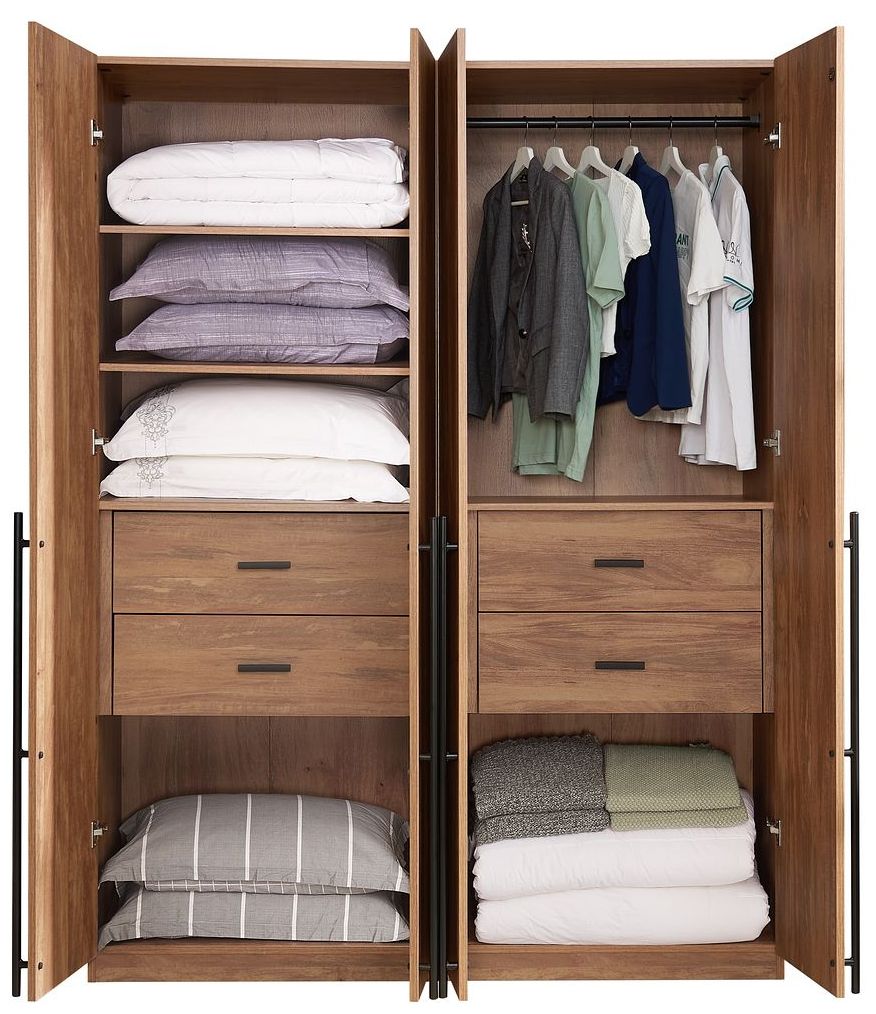 Image 3 Lee 2-Piece Module Wardrobe 1.0 & 2.0 Closet in Golden Brown more views