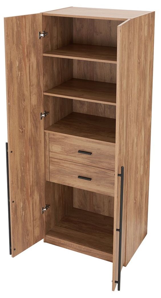 Image 5 Lee 2-Piece Module Wardrobe 1.0 & 2.0 Closet in Golden Brown more views