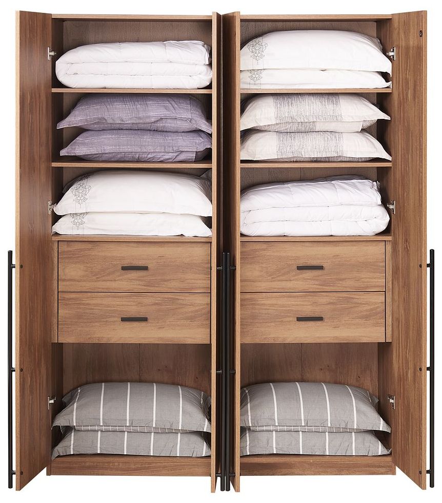 Image 6 Lee Wardrobe Closet 1.0 in Golden Brown - Set of 2 more views