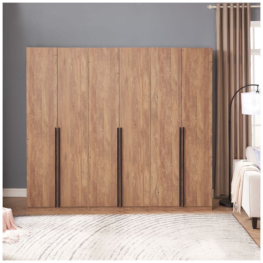 Image 2 Lee Wardrobe Closet 1.0 in Golden Brown - Set of 3 more views