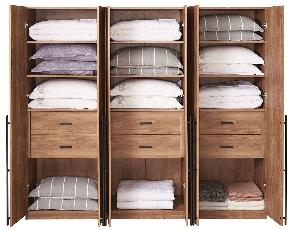 Image 6 Lee Wardrobe Closet 1.0 in Golden Brown - Set of 3 more views