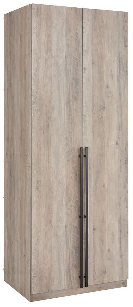 Lee Wardrobe Closet 1.0 in Rustic Grey - Set of 2