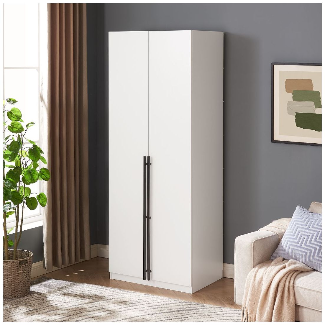 Image 2 Lee Wardrobe Closet 1.0 in White more views