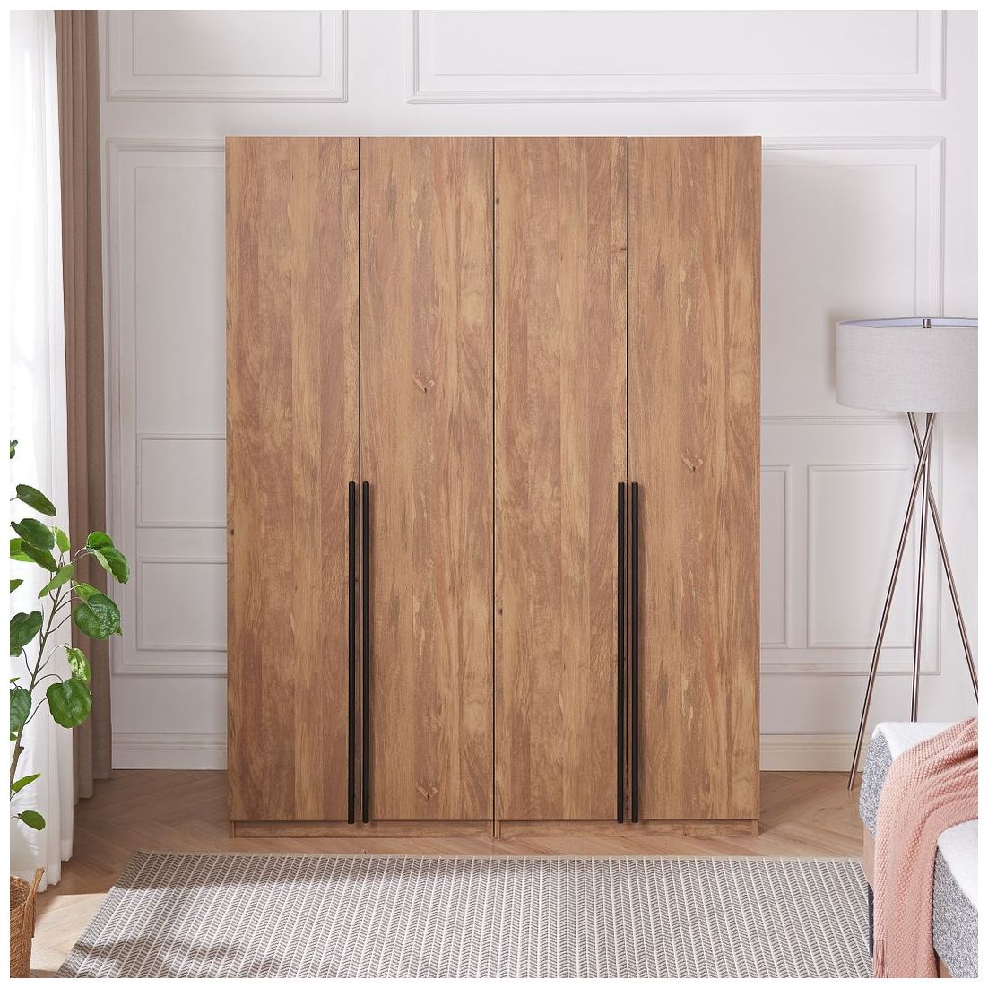 Image 2 Lee Wardrobe Closet 2.0 in Golden Brown - Set of 2 more views