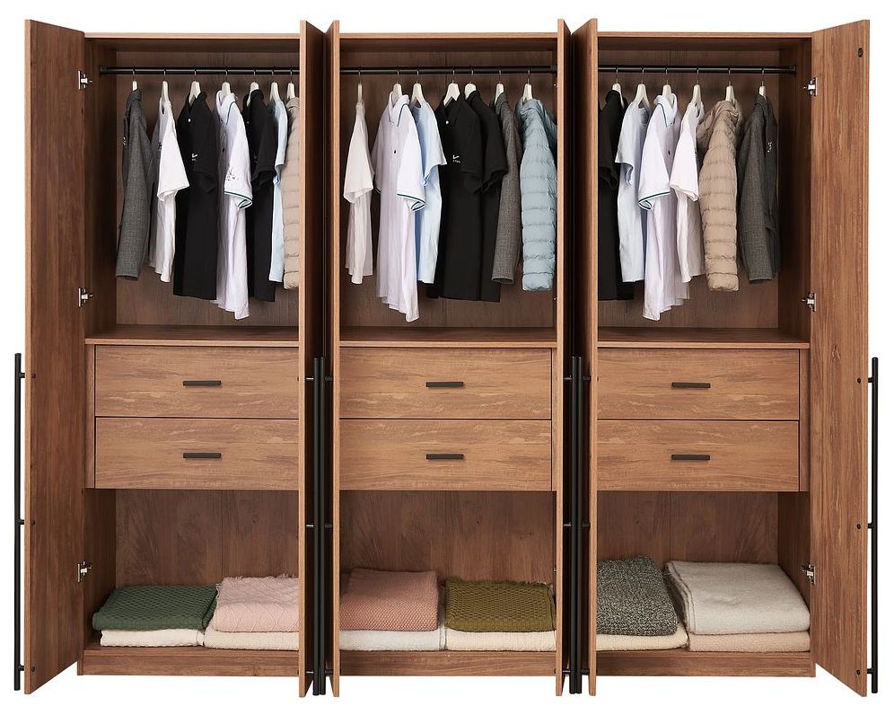 Image 6 Lee Wardrobe Closet 2.0 in Golden Brown - Set of 3 more views
