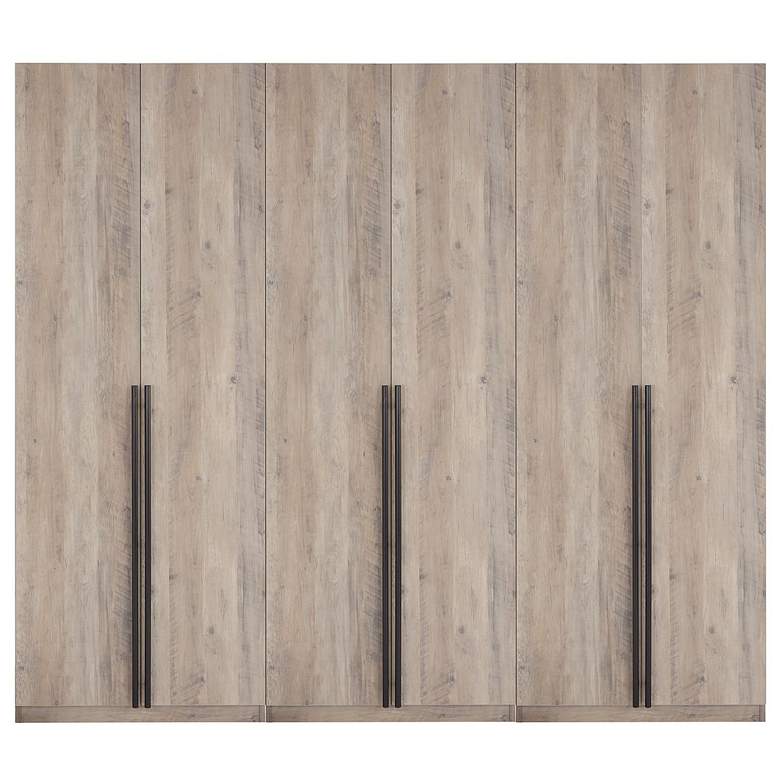 Image 1 Lee Wardrobe Closet 2.0 in Rustic Grey - Set of 3