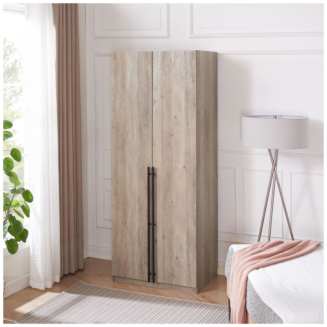 Image 2 Lee Wardrobe Closet 2.0 in Rustic Grey more views