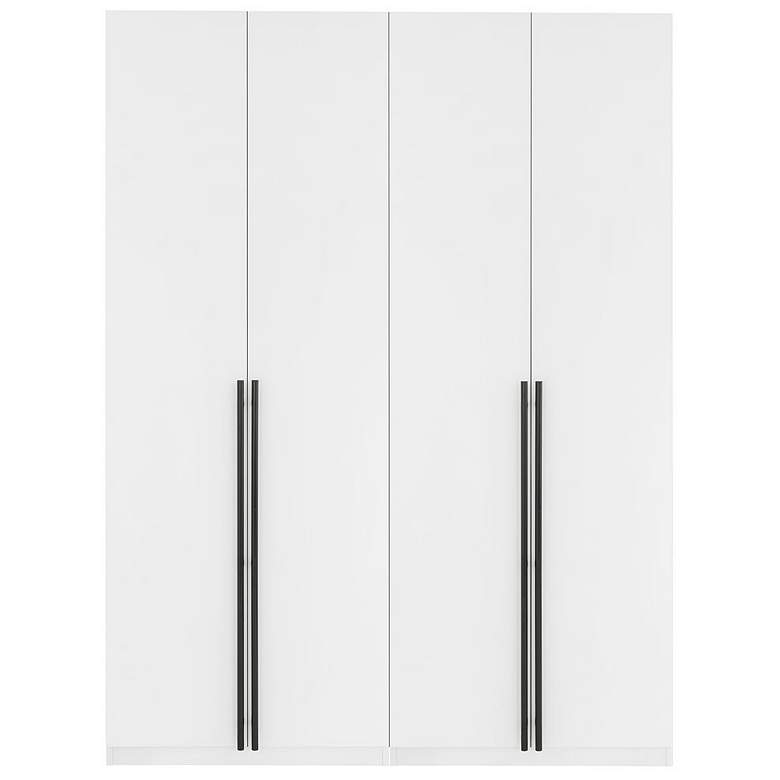 Image 1 Lee Wardrobe Closet 2.0 in White - Set of 2