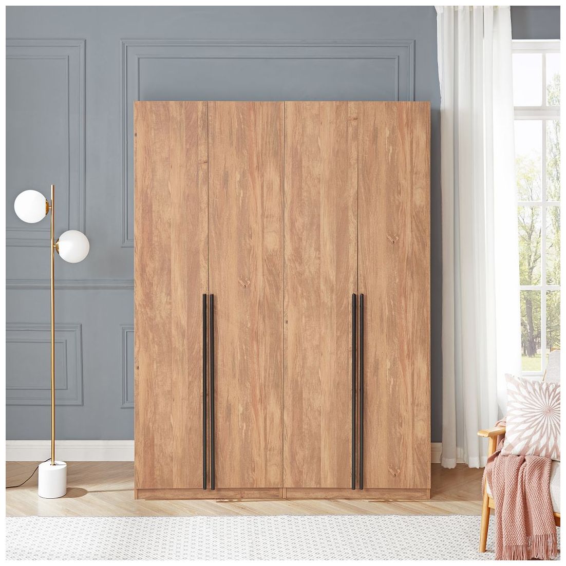 Image 2 Lee Wardrobe Closet 3.0 in Golden Brown - Set of 2 more views