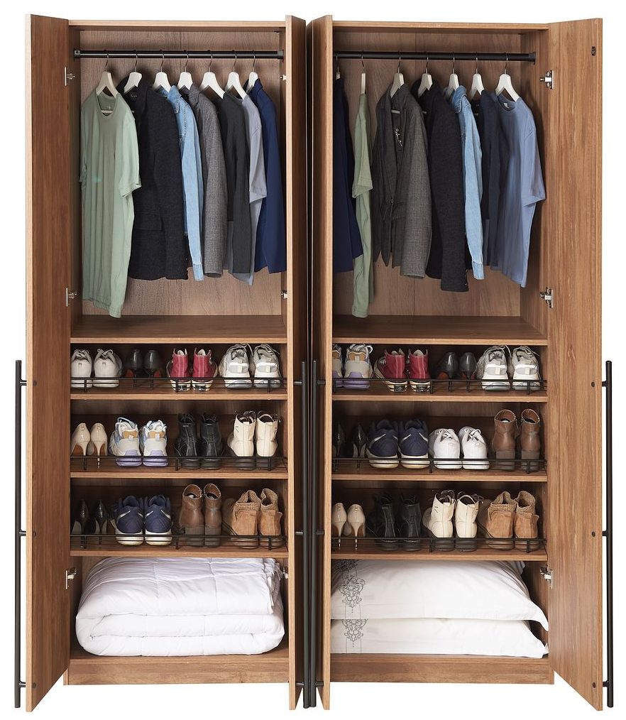 Image 6 Lee Wardrobe Closet 3.0 in Golden Brown - Set of 2 more views