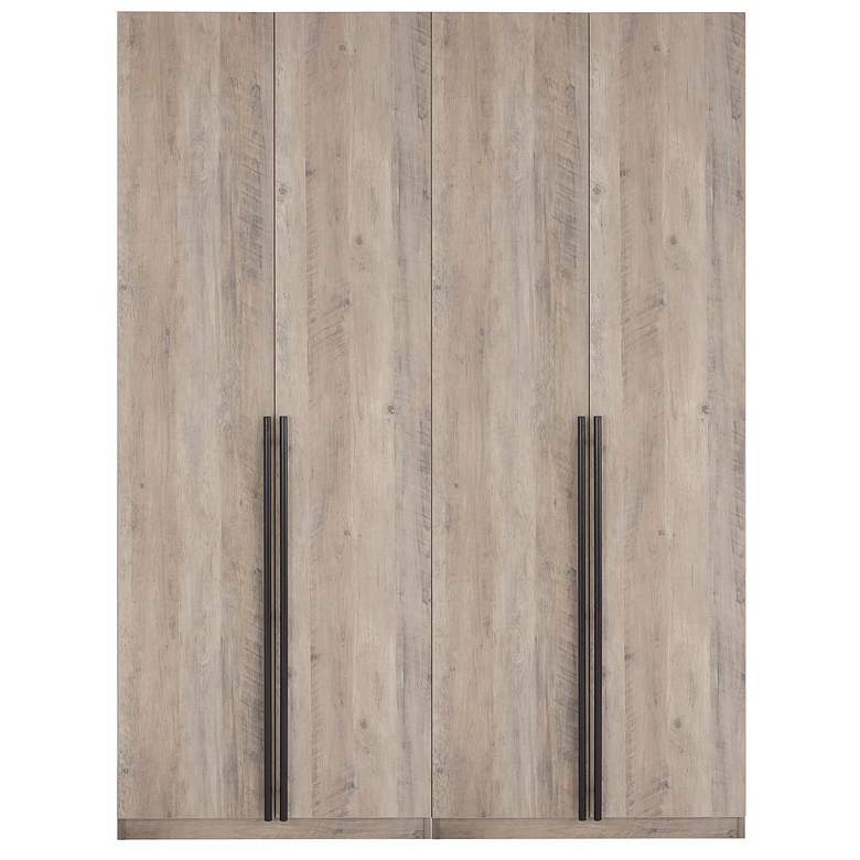 Image 1 Lee Wardrobe Closet 3.0 in Rustic Grey - Set of 2