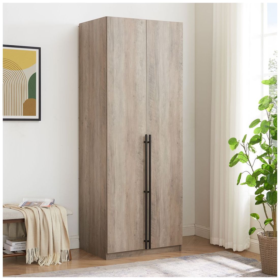 Image 2 Lee Wardrobe Closet 3.0 in Rustic Grey more views