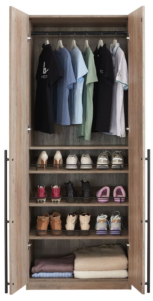 Image 5 Lee Wardrobe Closet 3.0 in Rustic Grey more views