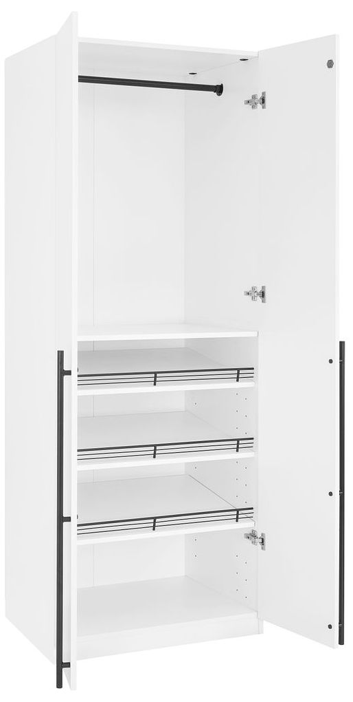 Image 7 Lee Wardrobe Closet 3.0 in White - Set of 2 more views