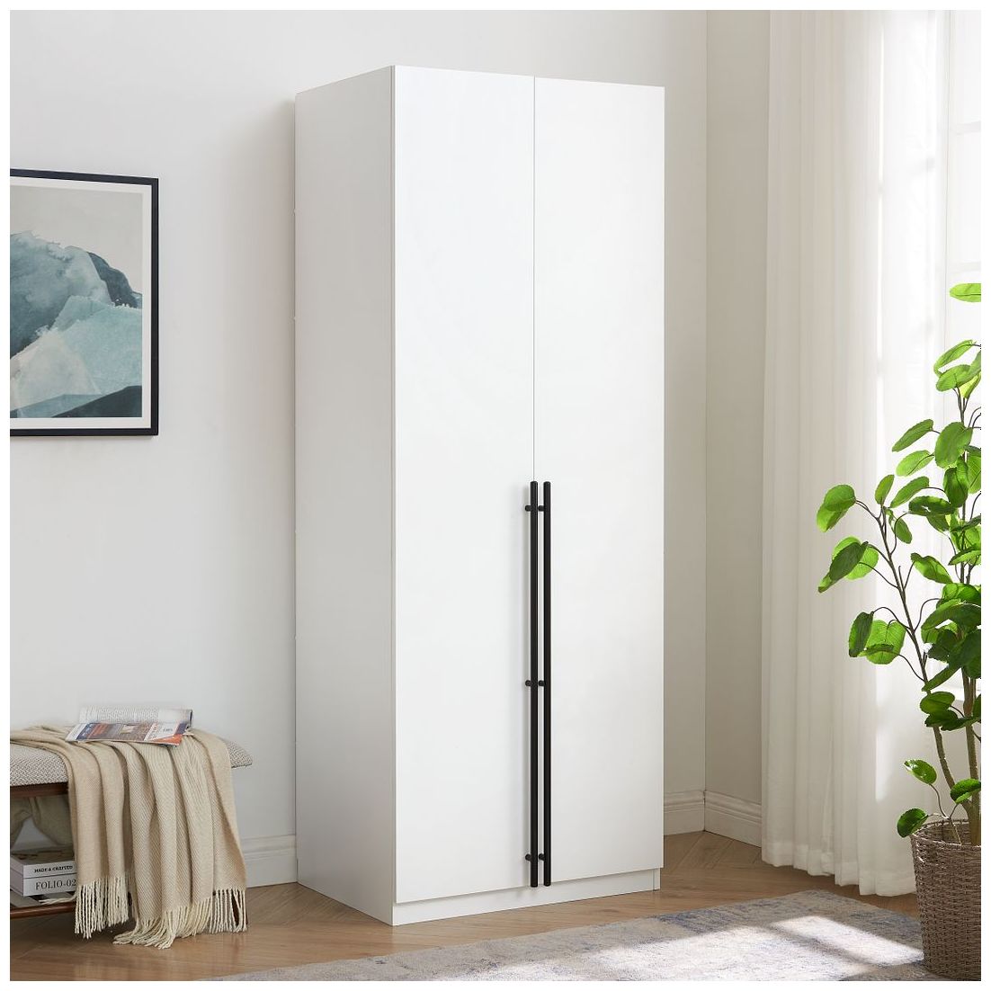 Image 2 Lee Wardrobe Closet 3.0 in White more views