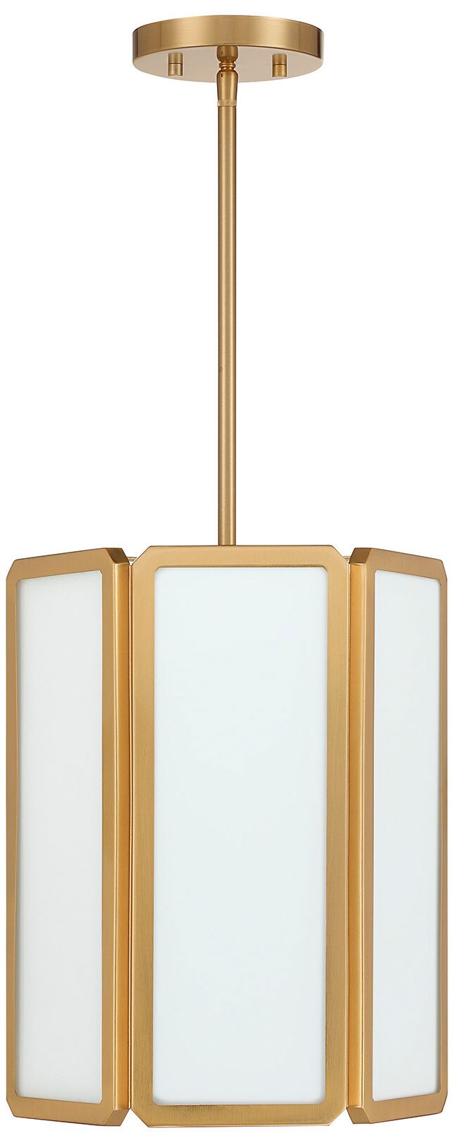 Leeds 3-Light Pendant in Warm Brass