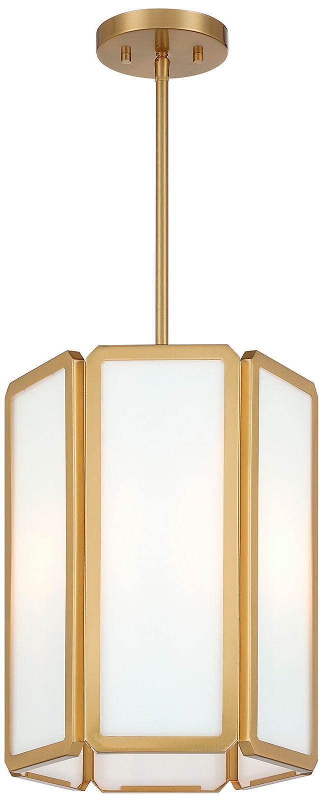 Leeds 3-Light Pendant in Warm Brass