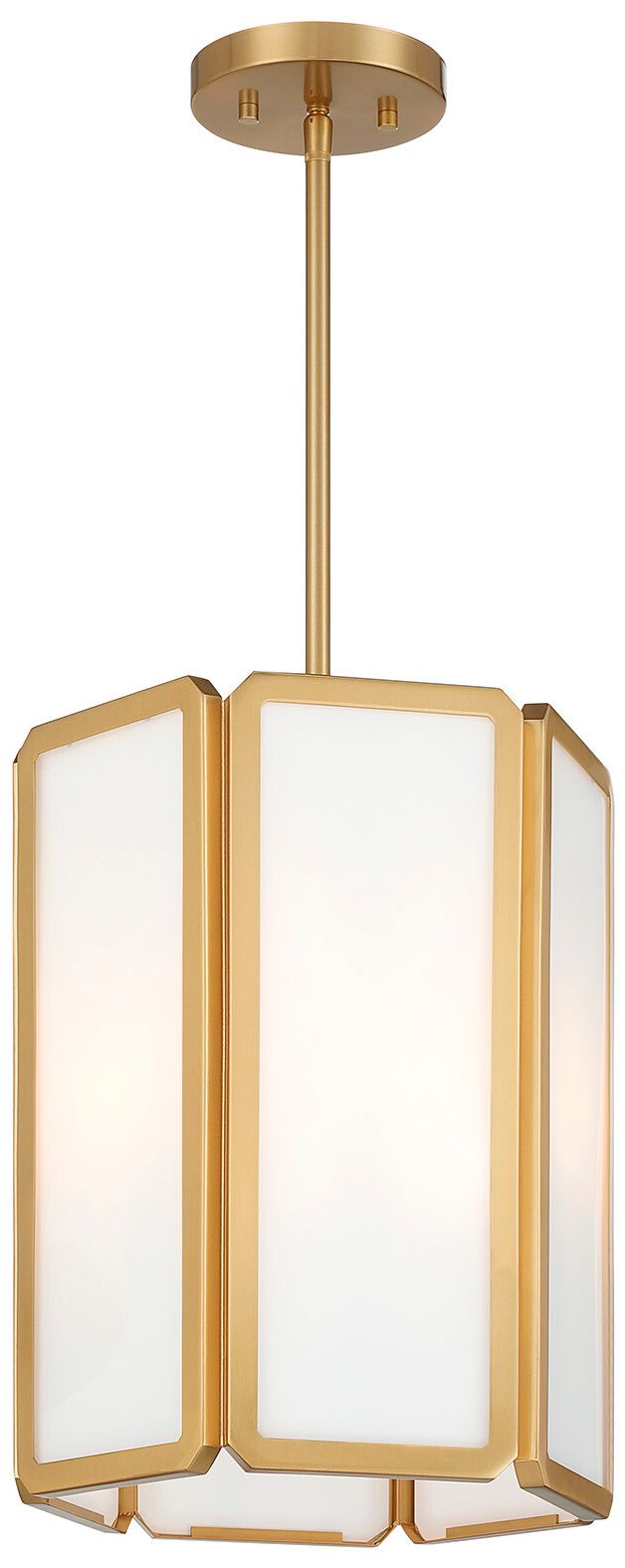 Leeds 3-Light Pendant in Warm Brass
