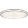 Leeds Satin Nickel 32 1/2" Wide LED Ceiling Light